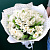 Монобукет из белых тюльпанов - миниатюра