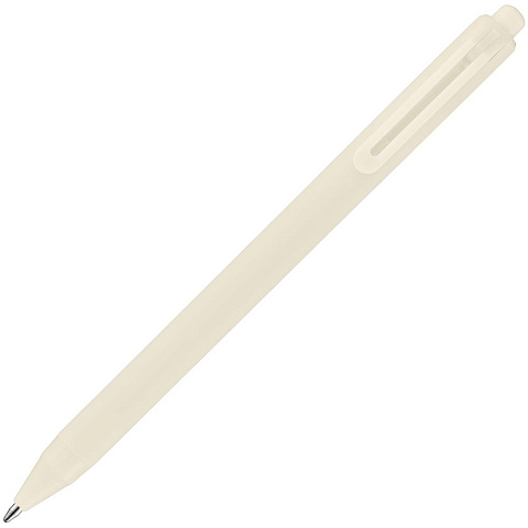 Ручка шариковая Cursive Soft Touch, бежевая - рис 5.