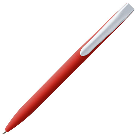 Ручка шариковая Pin Soft Touch, красная - рис 3.
