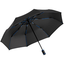 Прочный зонт с синими спицами