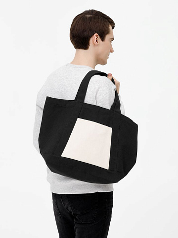 Шопер Shophop, черный с неокрашенным - рис 8.