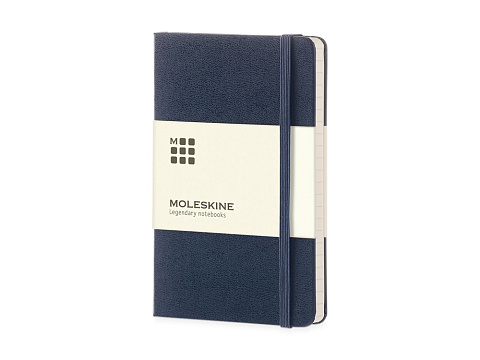 Записная книжка Moleskine Classic (в линейку) в твердой обложке, Large (13х21см), синий