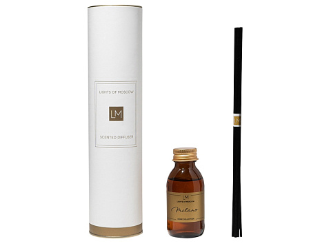 Ароматический диффузор с палочками, Милано: кардамон и перец, пачули, 100 мл - рис 2.