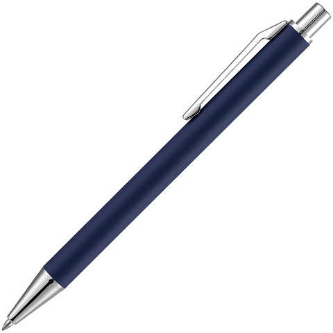 Ручка шариковая Lobby Soft Touch Chrome, синяя - рис 4.