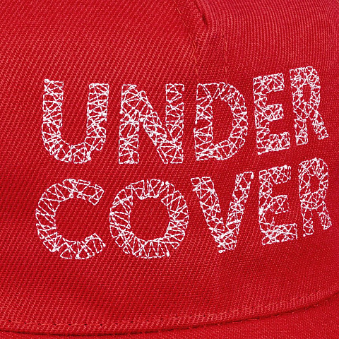 Бейсболка с вышивкой Undercover, красная - рис 3.