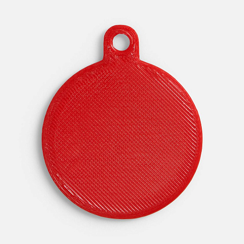 Подвеска Round, 3D-печать, красная - рис 2.
