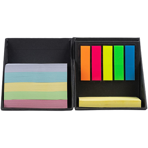 Настольный набор со стикерами Mnemonic ver.2, черный - рис 3.