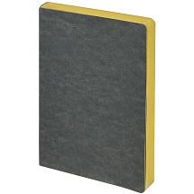 Ежедневник недатированный А5 Megapolis Nebraska Flex, серый с золотым обрезом