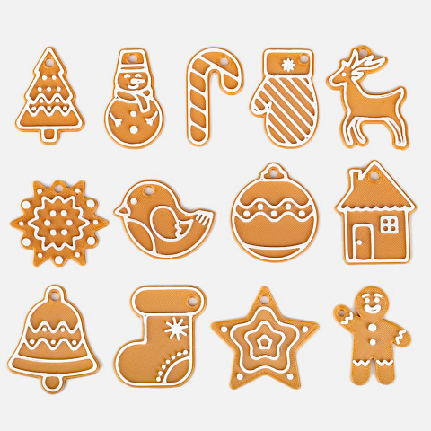 Мини-подвеска «Пряник», елочка - рис 6.