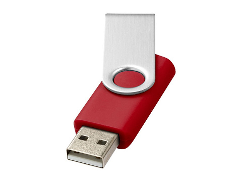 Флеш-карта Rotate USB 2.0 на 2 Гб, красный
