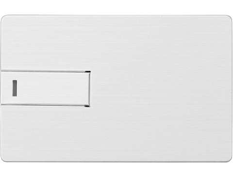 Флеш-карта USB 2.0 16 Gb в виде металлической карты Card Metal, серебристый - рис 3.