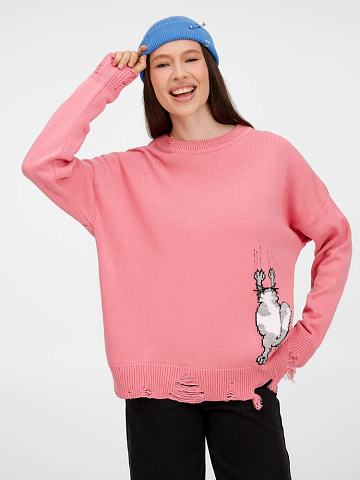 Джемпер Sharpick, розовый (фламинго) - рис 8.