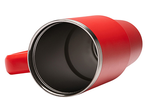 Термокружка Крэнстон с двойными стенками из переработанной нержавеющей стали, красный - рис 3.