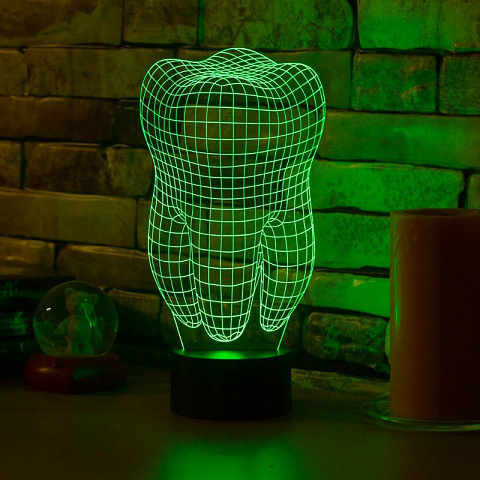 3D лампа Зуб - рис 2.