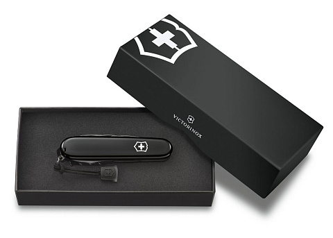 Нож перочинный VICTORINOX Spartan Onyx Black, 91 мм, 12 функций, чёрный, со шнурком в комплекте - рис 7.