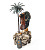 Часы «Пальмовый рай» из яшмы с бронзой - миниатюра - рис 3.