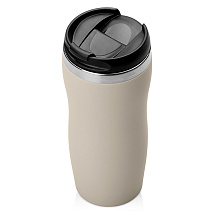 Термокружка Mony Steel 350 мл, soft touch, бежевый