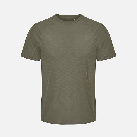 Футболка спортивная унисекс Vortex, темный хаки - рис 2.