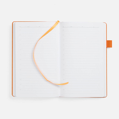 Ежедневник White Shall, недатированный, бело-оранжевый - рис 7.
