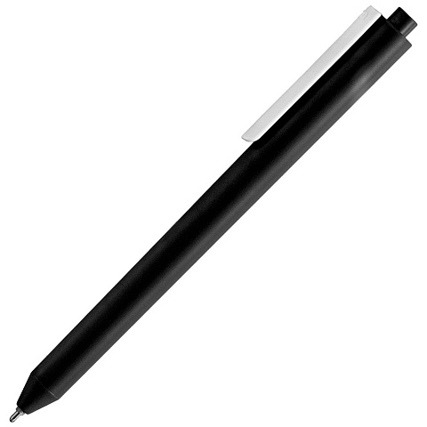 Ручка шариковая Pigra P03 Mat, черная с белым - рис 4.