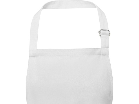 Фартук Andrea плотностью 240 г/м² с регулируемой завязкой на шее - Белый - рис 3.