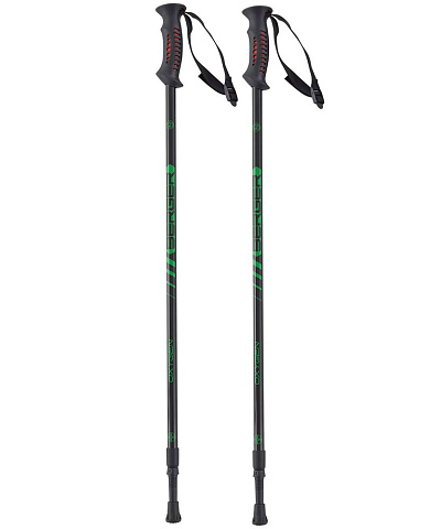 Палки для скандинавской ходьбы Oxygen, черные с зеленым - рис 2.