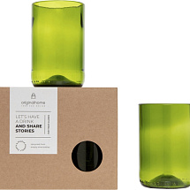 Originalhome набор стеклянных стаканов - Зеленый