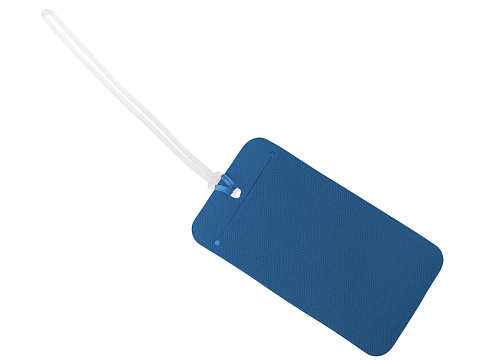 Багажная бирка Favor на силиконовой петле, синий - рис 2.