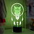 3D светильник Сова ловец снов - миниатюра