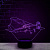 3D светильник Самолет Цессна - миниатюра - рис 4.