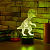 3D лампа Динозаврик - миниатюра - рис 3.