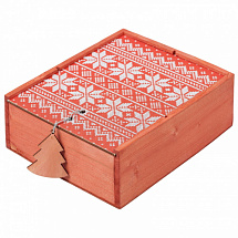 Ящик для новогодних подарков (3 секции)