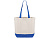 Сумка для шоппинга Cotton из переработанного хлопка 280 г, синий - миниатюра - рис 2.