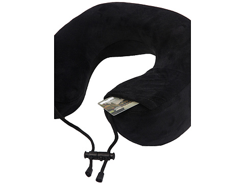 Подушка для путешествий с эффектом памяти Мемо Bluewinder Black - рис 6.