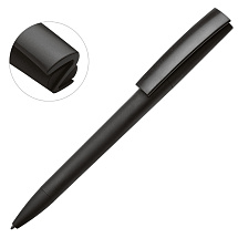 Ручка пластиковая soft-touch шариковая Zorro, черный