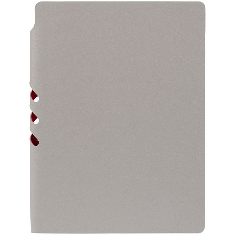 Ежедневник Flexpen, недатированный, серебристо-красный - рис 5.