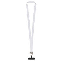 Ланъярд 2,5 см под сублимацию с большим карабином и узким держателем для телефона из ПЭ