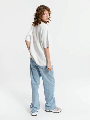 Джемпер с коротким рукавом Siluetti Volumica, молочно-белый - рис 6.