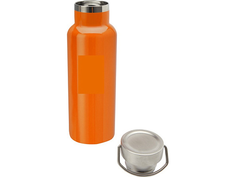 Бутылка для воды Thor из нержавеющей стали, сертифицированной по стандарту RCS, оранжевый - рис 4.