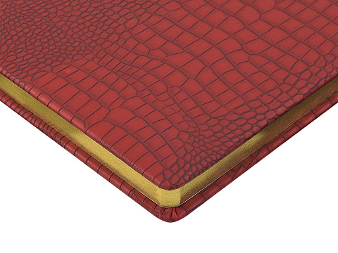 Ежедневник недатированный А5 Amazonia, бордовый с золотым обрезом - рис 3.