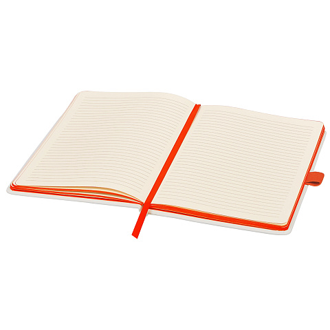 Блокнот ColorNote White, твердая обложка A5, 80 листов, белый и оранжевый - рис 4.