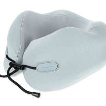Подушка для путешествий с эффектом памяти Memo Pillow PRO M/L English Blue