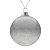 Елочный шар Finery Gloss, 10 см, глянцевый серебристый с глиттером - миниатюра