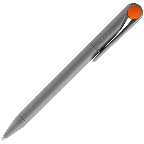 Ручка шариковая Prodir DS1 TMM Dot, серая с оранжевым - рис 4.