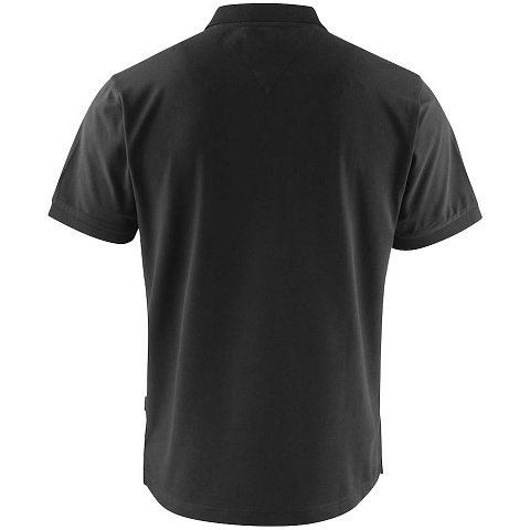 Рубашка поло мужская Sunset, черная - рис 3.