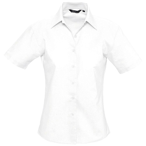 Рубашка женская с коротким рукавом Elite, белая - рис 2.