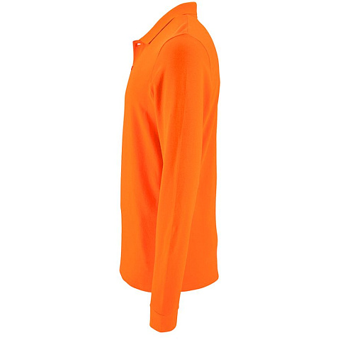 Рубашка поло мужская с длинным рукавом Perfect LSL Men, оранжевая - рис 4.