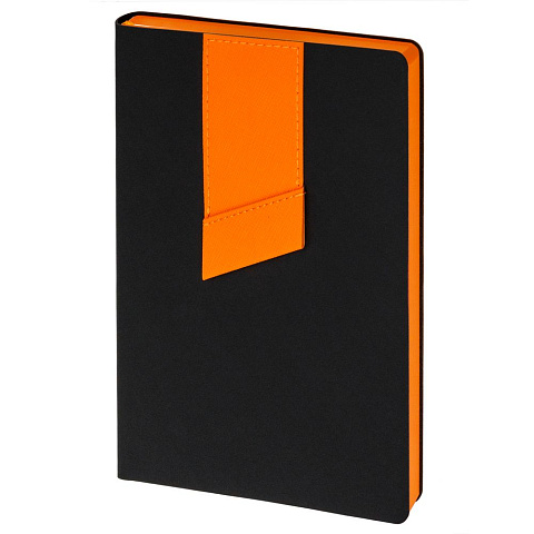 Ежедневник Bookmark, недатированный, черный с оранжевым - рис 2.