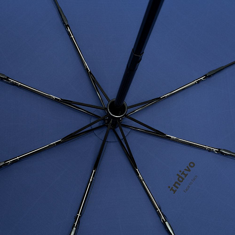 Складной зонт doubleDub, синий - рис 6.