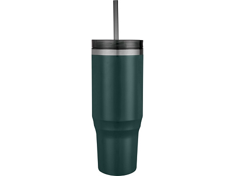 Melbourne кружка 1200 мл, сертифицированная согласно RCS, с соломинкой - Зеленый - рис 2.